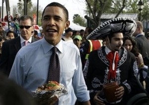 (Even Obama loves Sombrero Fest!) Photo credit/source: AP Photo/Rick Bowmer